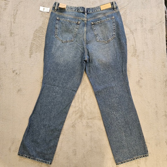 PacSun 90's Boyfriend Julieta High Waisted Blue Jeans 34 Short NEW - Picture 9 of 10